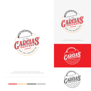 Garcias' Taco Bar EST 2020 - TACOS - AGUAS FRESCAS Y MÁS | Logo Design by Alexturner