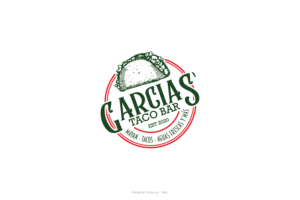 Garcias' Taco Bar EST 2020 - TACOS - AGUAS FRESCAS Y MÁS | Logo Design by InkThink by Scaurus