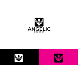 A bouncer outline, with angel wings  (no text) | Logo-Design von Ochieng
