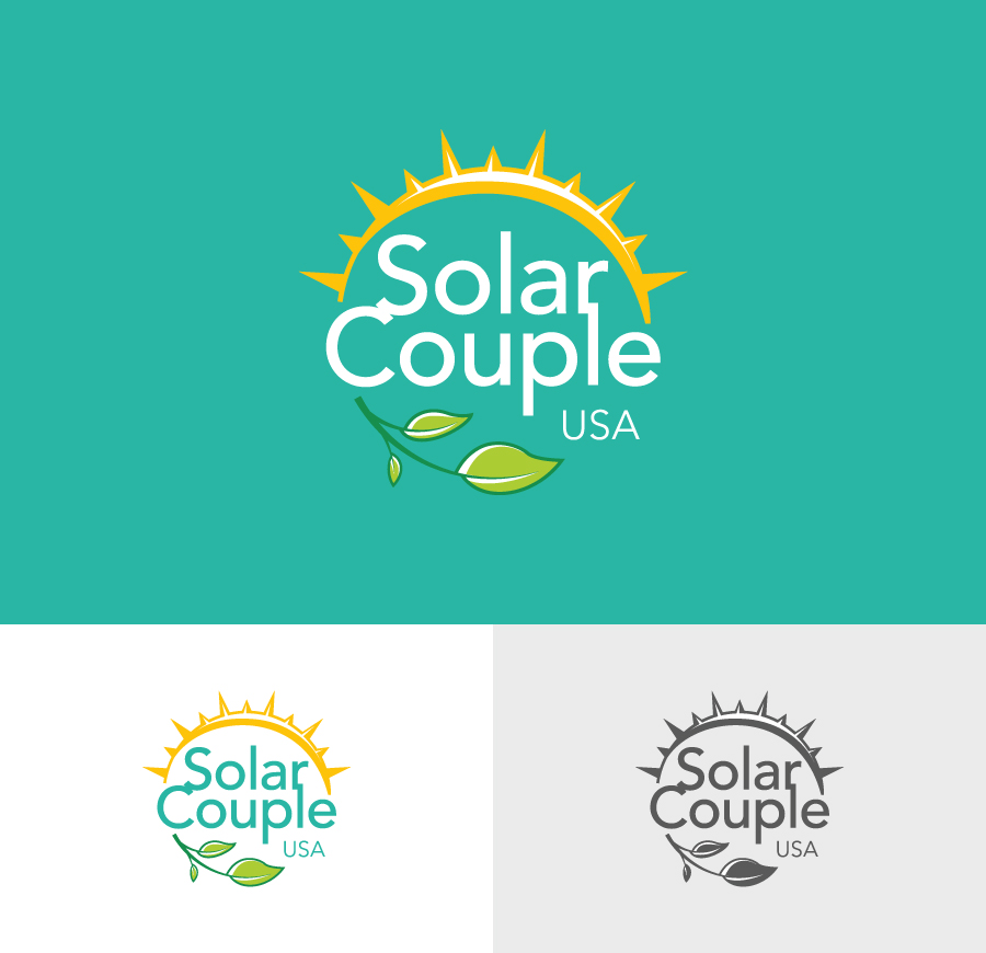 Logo Design by 3dwOrX for Solar Couple USA | Design #25475356