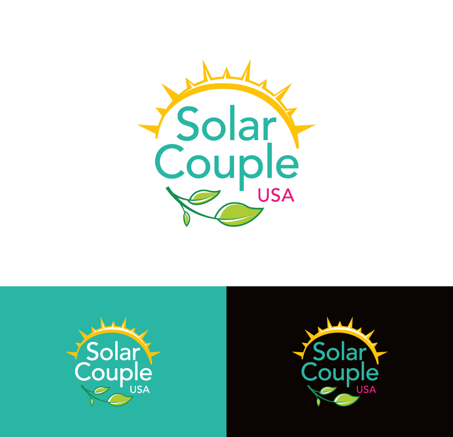 Logo Design by 3dwOrX for Solar Couple USA | Design #25562843