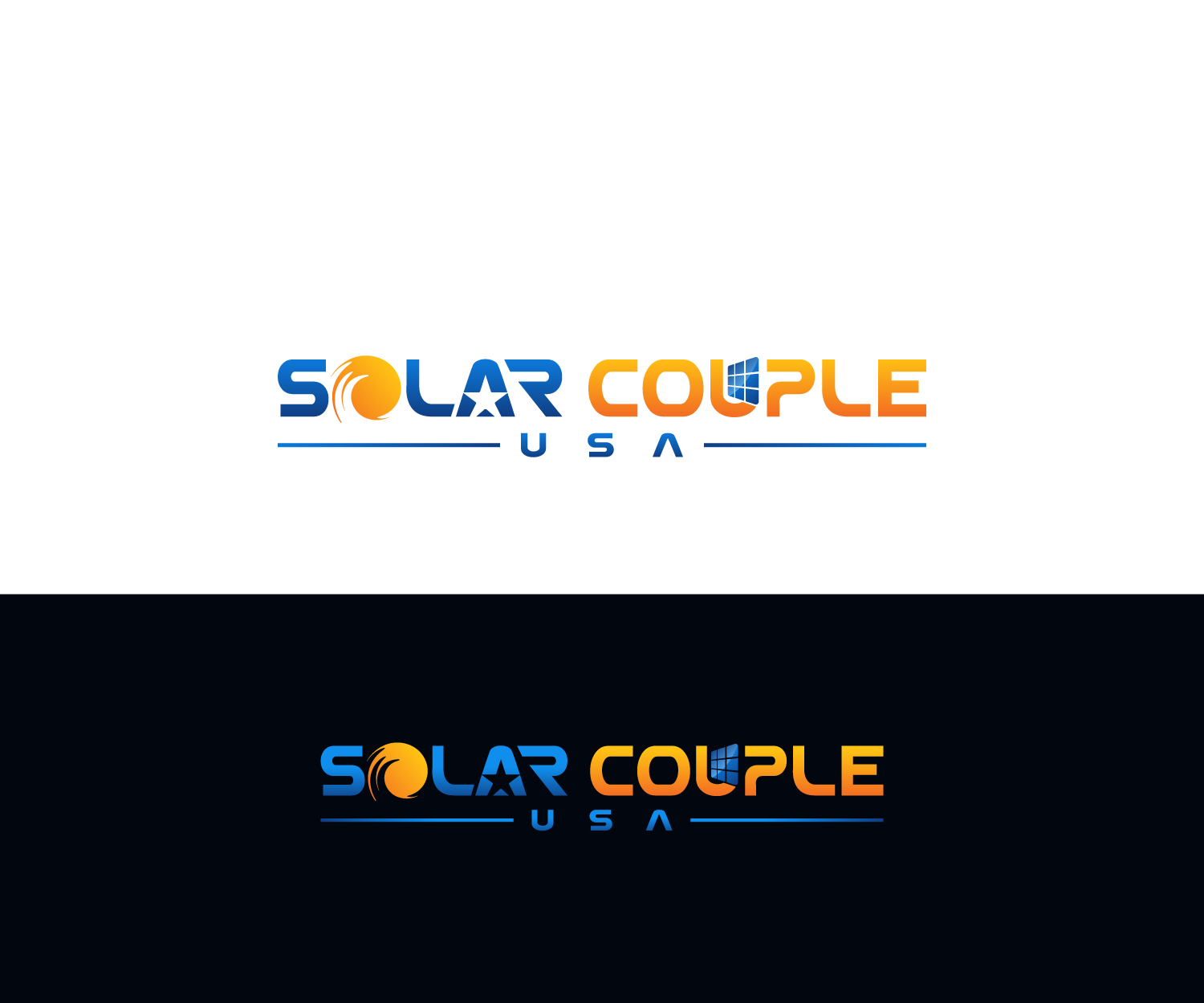 Logo Design by anico for Solar Couple USA | Design #25478192
