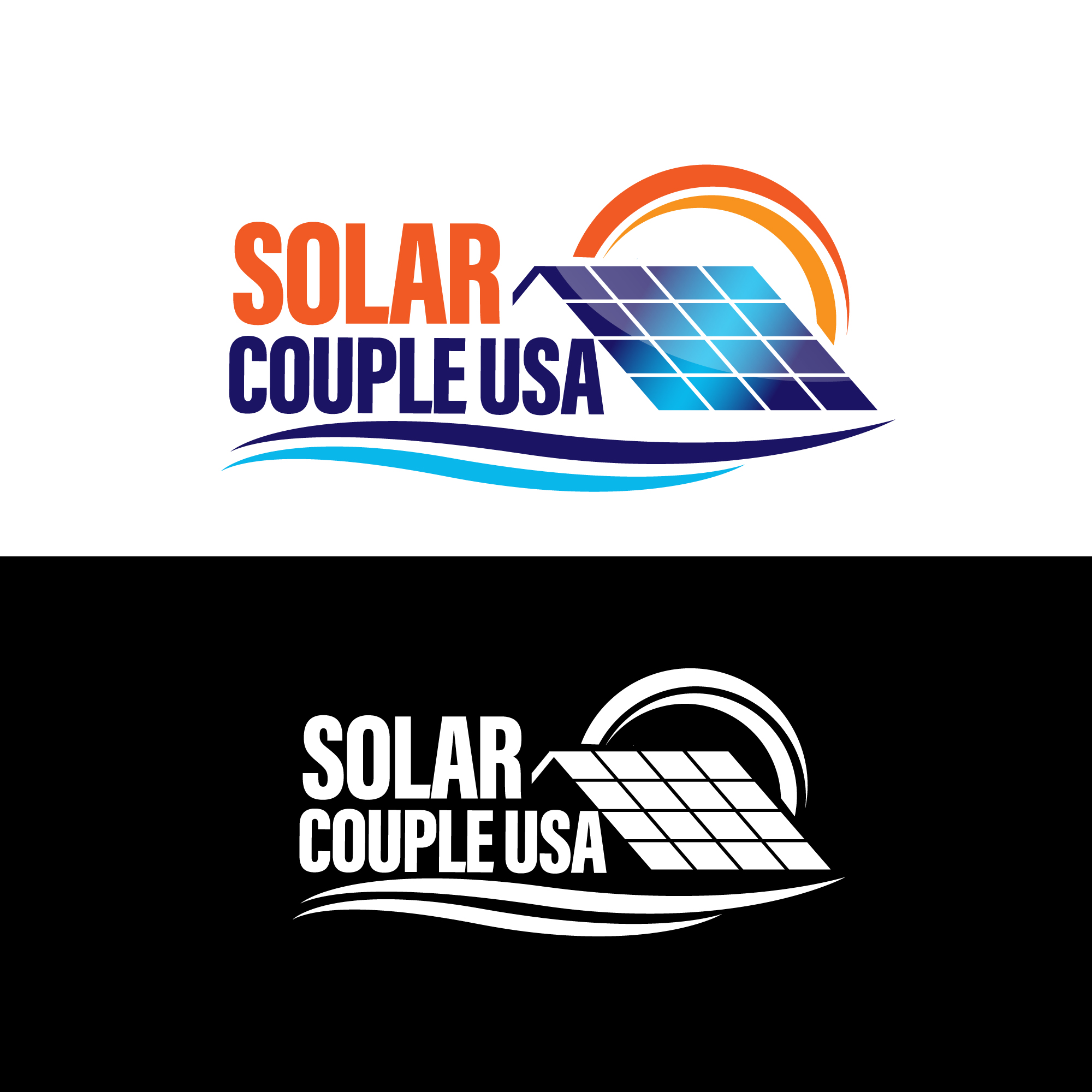 Logo Design by sherman for Solar Couple USA | Design #25457740