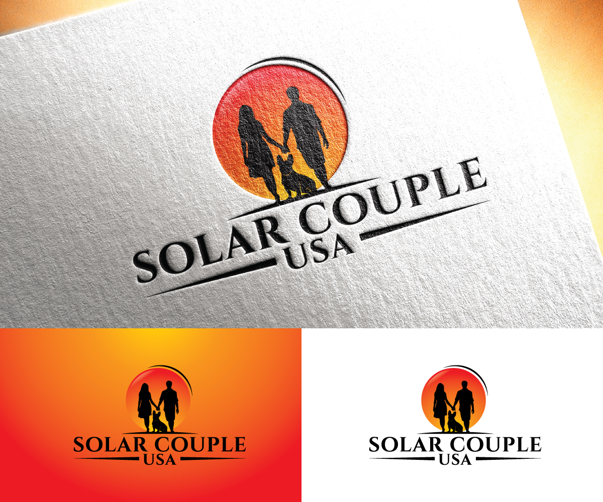Logo Design by step forward 2 for Solar Couple USA | Design #25456642