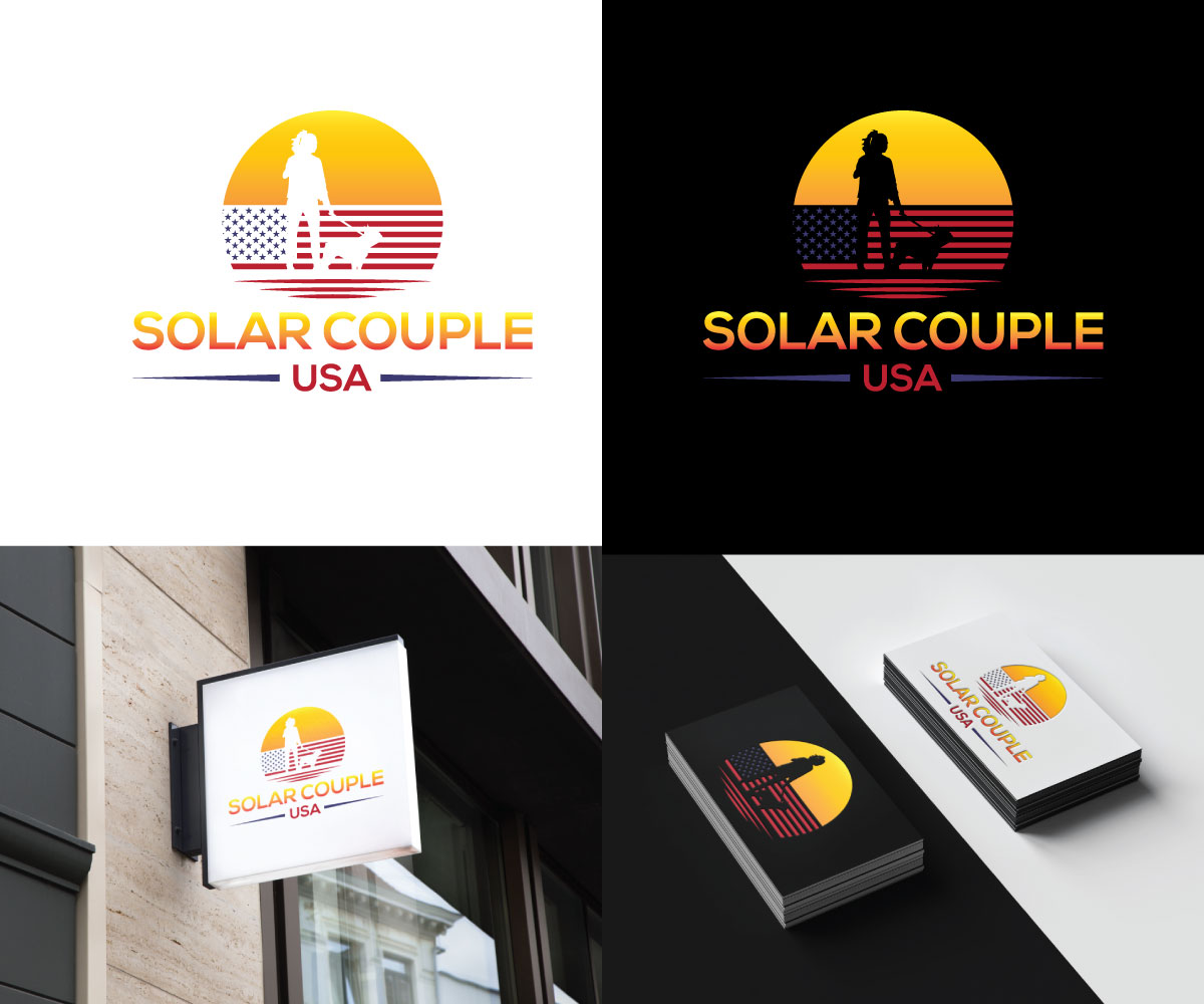 Logo Design by Rnxtx for Solar Couple USA | Design #25455996