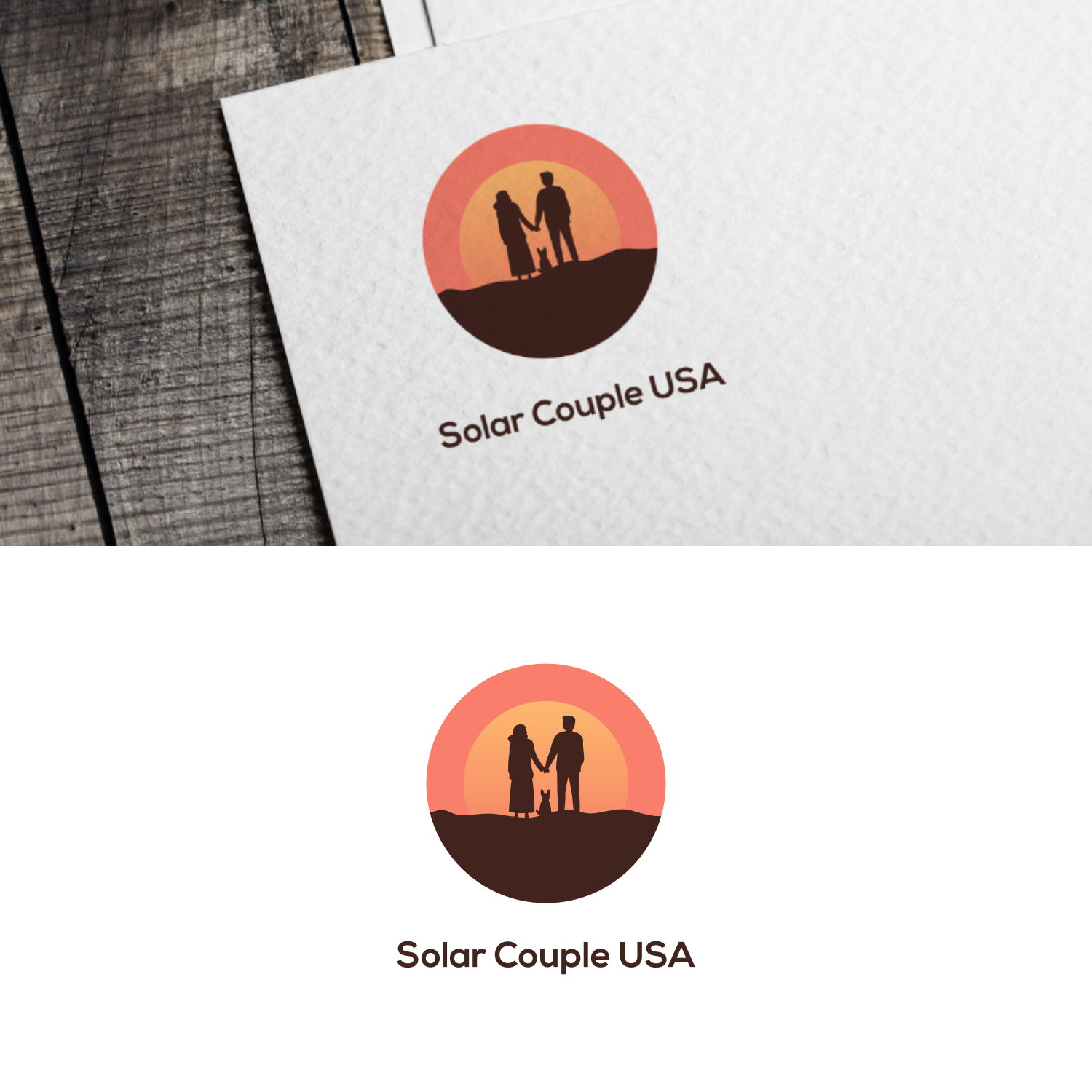 Logo Design by pry go for Solar Couple USA | Design #25456450