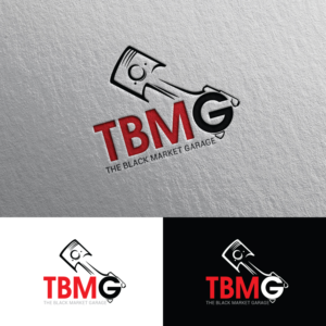 The Black Market Garage or TBMG | Logo-Design von Rii