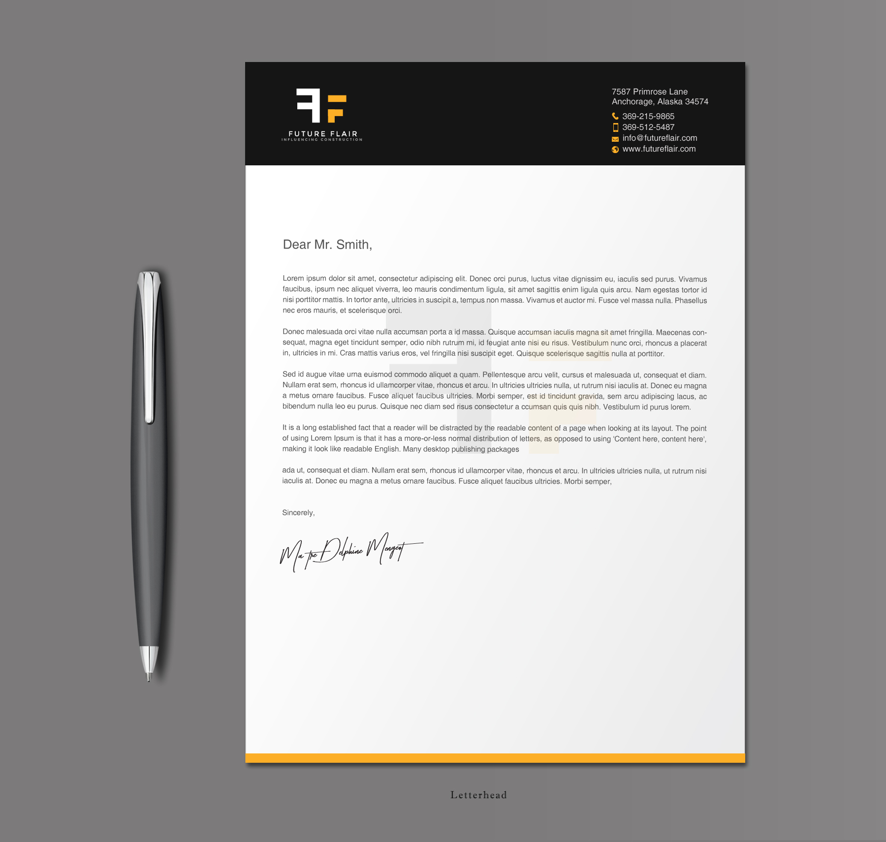 Letterhead Design by chandrayaan.creative for this project | Design #25464404