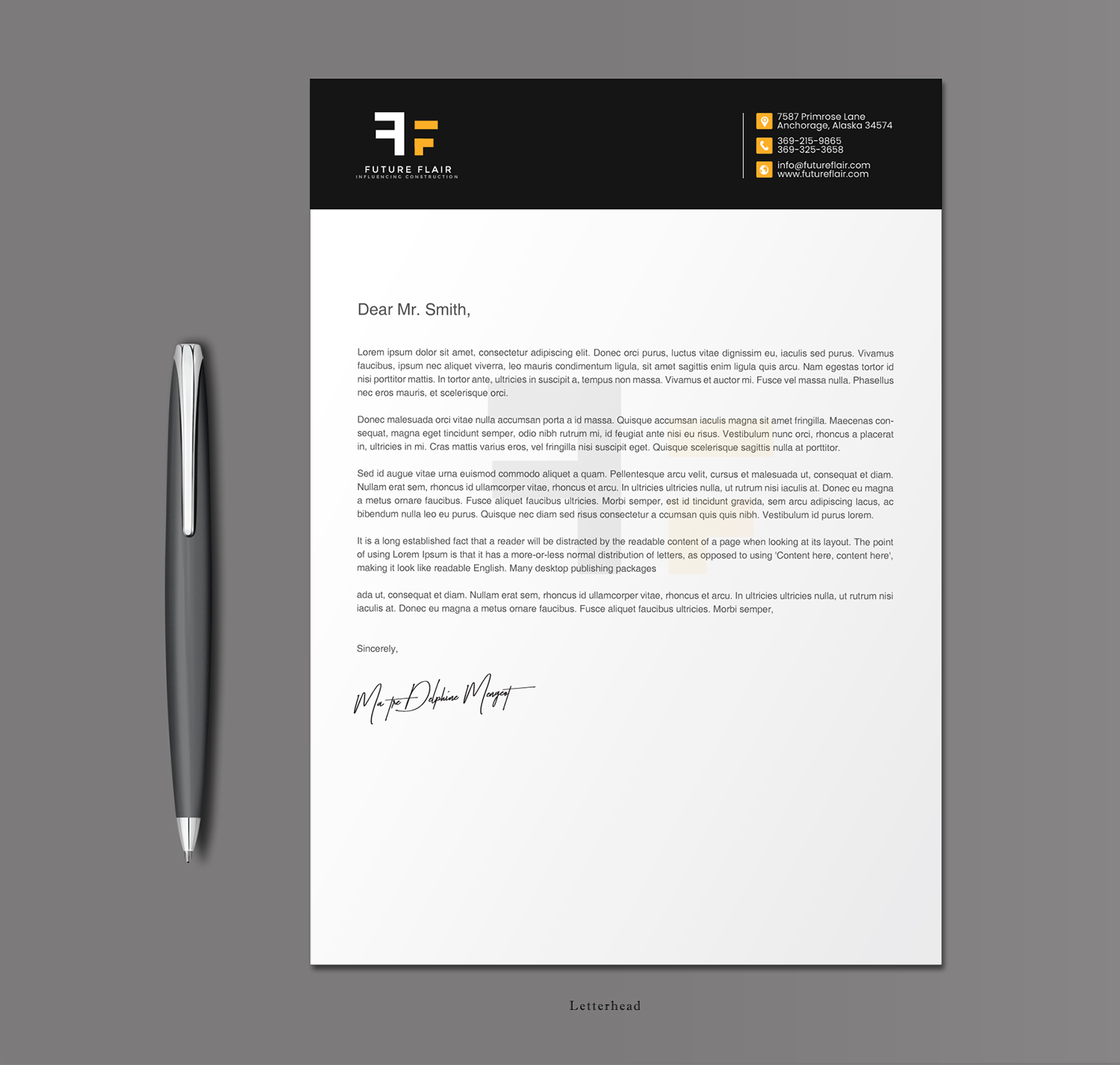 Letterhead Design by chandrayaan.creative for this project | Design #25464407