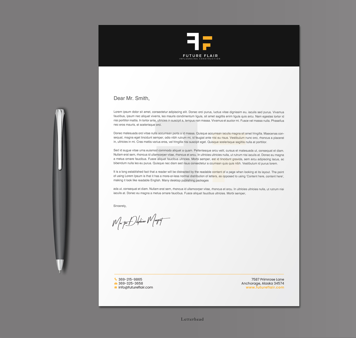 Letterhead Design by chandrayaan.creative for this project | Design #25464415