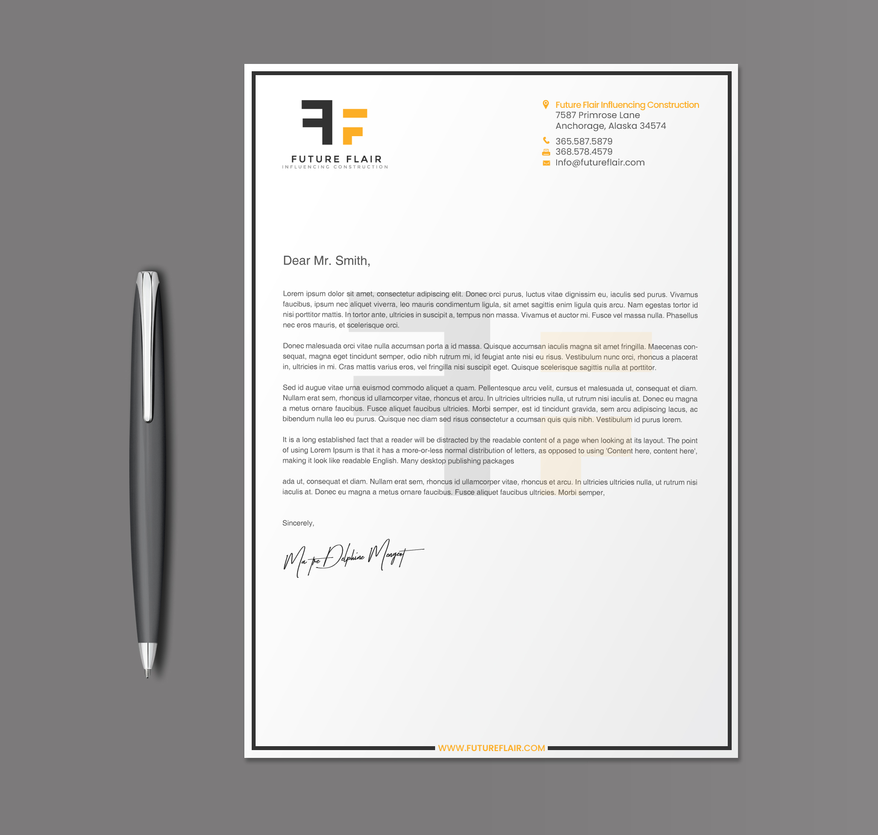Letterhead Design by chandrayaan.creative for this project | Design #25466817