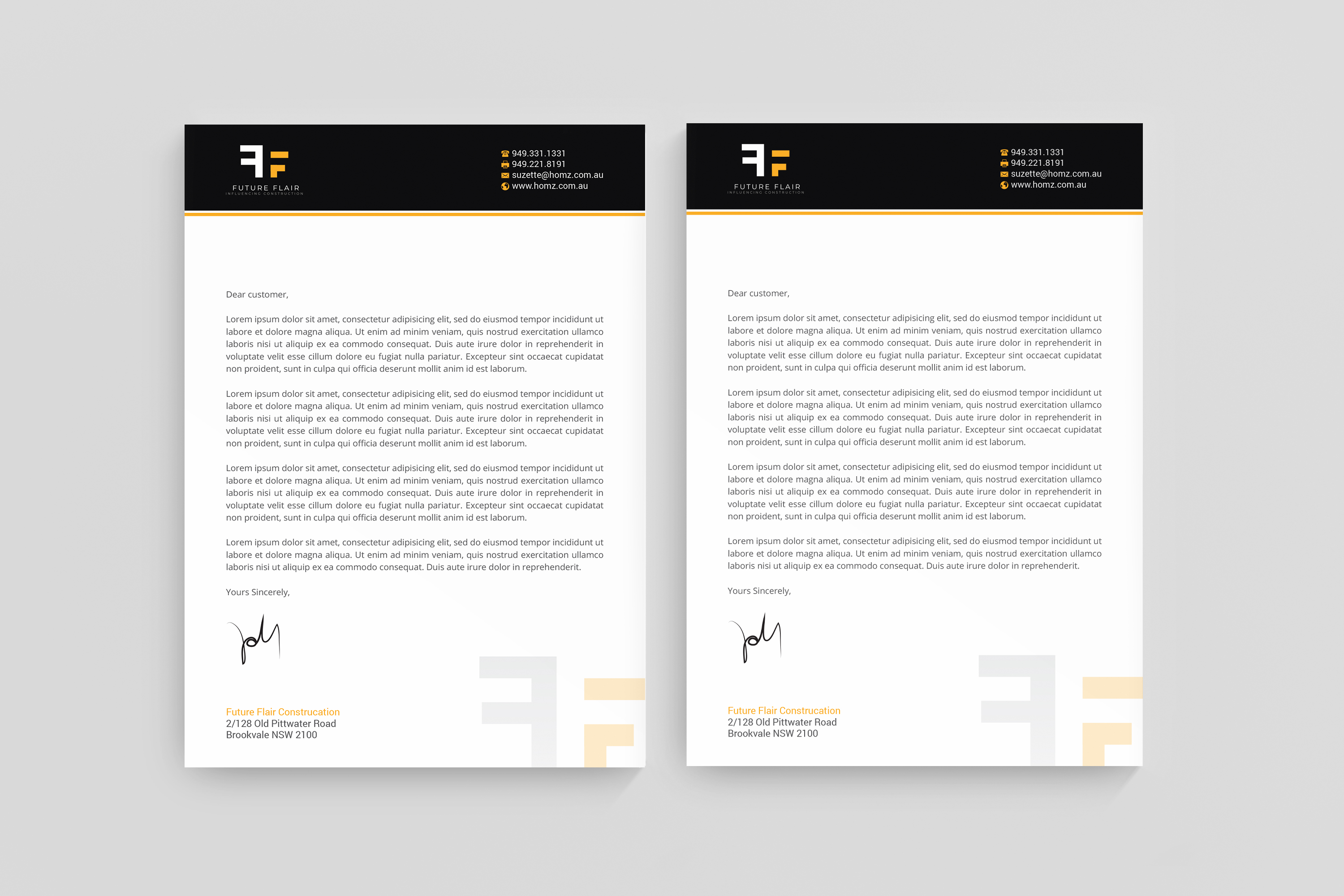 Letterhead Design by R.design for this project | Design #25469445