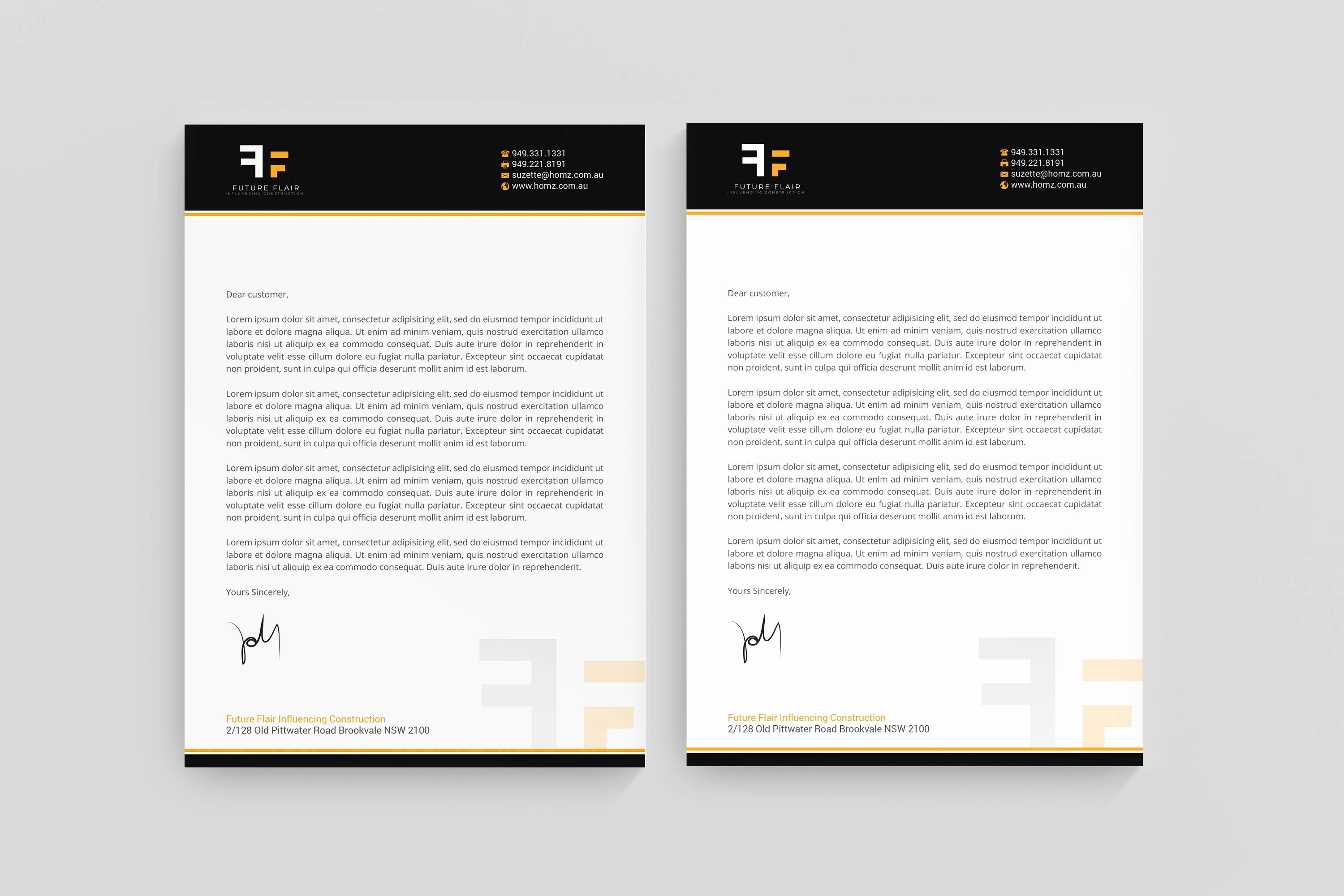 Letterhead Design by R.design for this project | Design #25476485