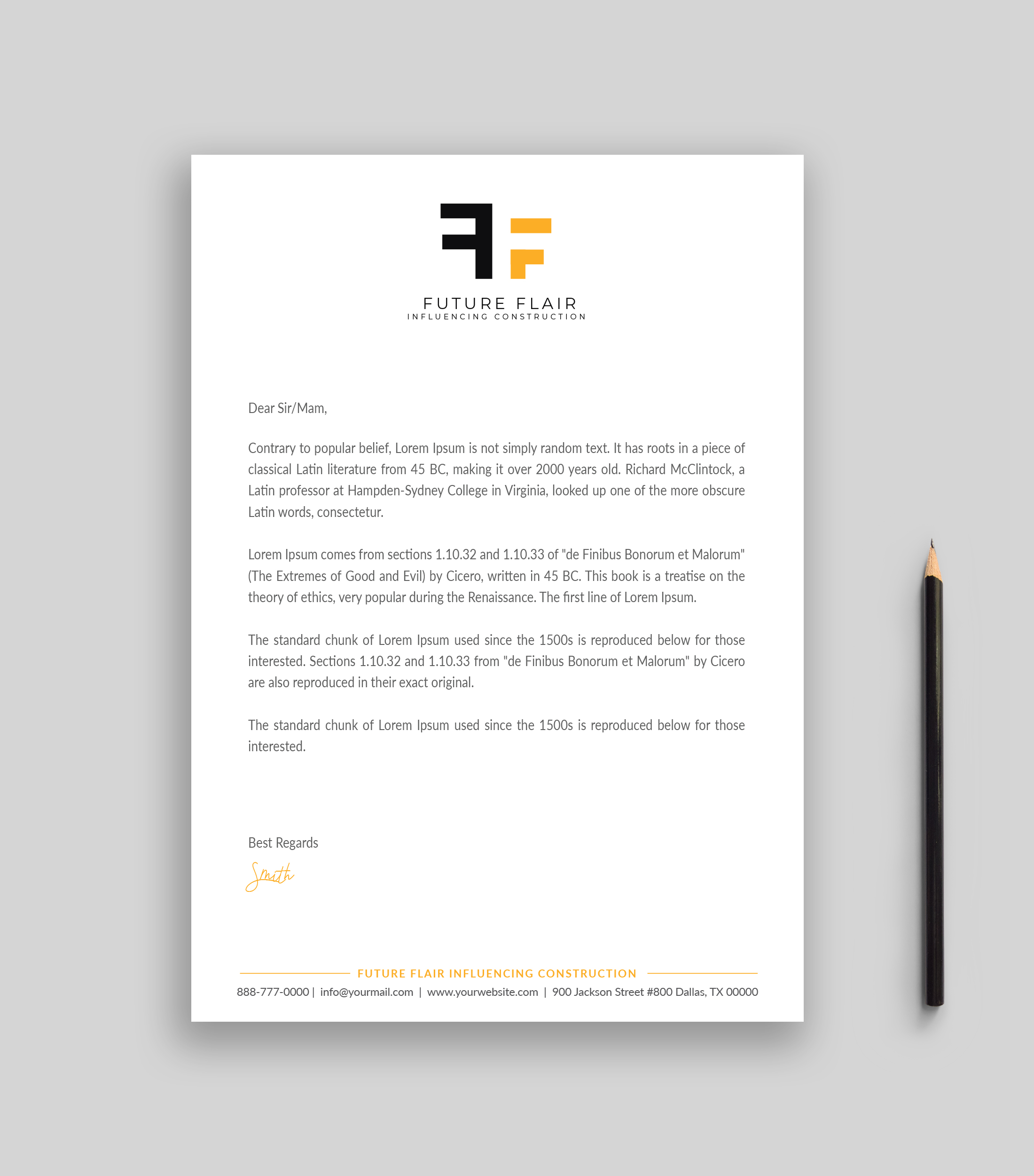 Letterhead Design by Musa. A for this project | Design #25461401