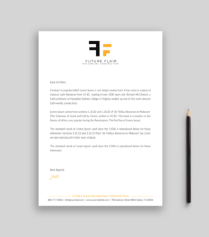 Letterhead Design by Musa. A for this project | Design: #25461401