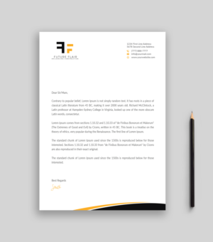 Letterhead Design by Musa. A for this project | Design: #25461402