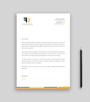 Letterhead Design by Musa. A for this project | Design: #25461404