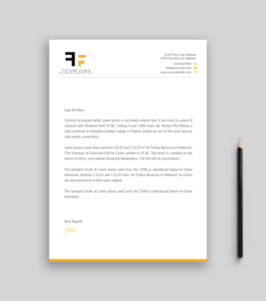 Letterhead Design by Musa. A for this project | Design: #25461411