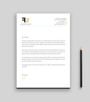 Letterhead Design by Musa. A for this project | Design: #25461413