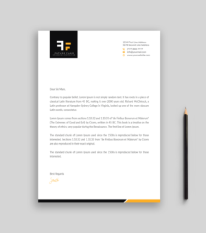 Letterhead Design by Musa. A for this project | Design: #25466254