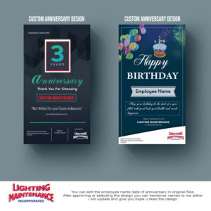 Postkarten-Design von Logoclub99 für Lighting Maintenance Inc | Design #25467706