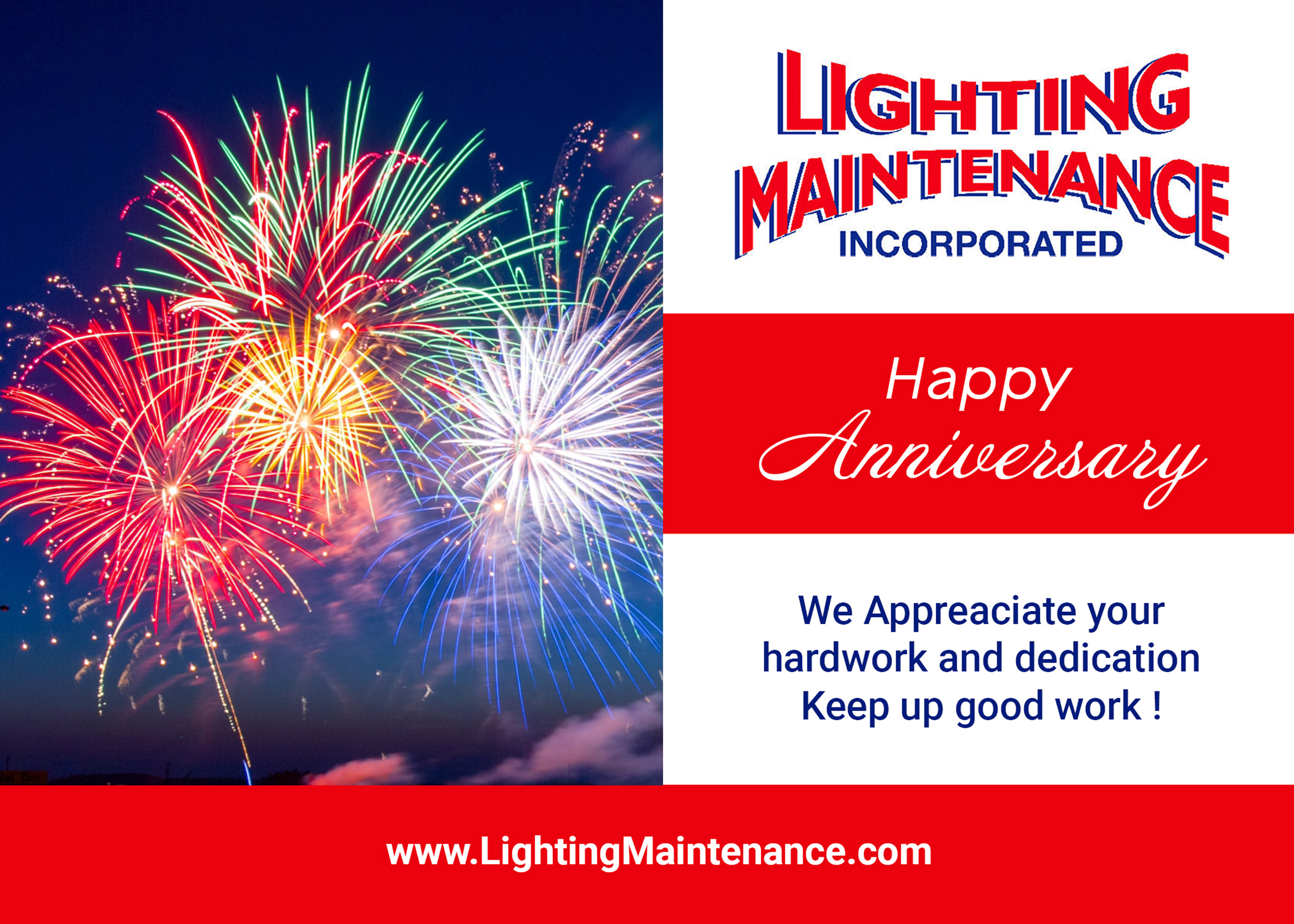 Diseño de Postal por Putra Makarin para Lighting Maintenance Inc | Diseño #25476185