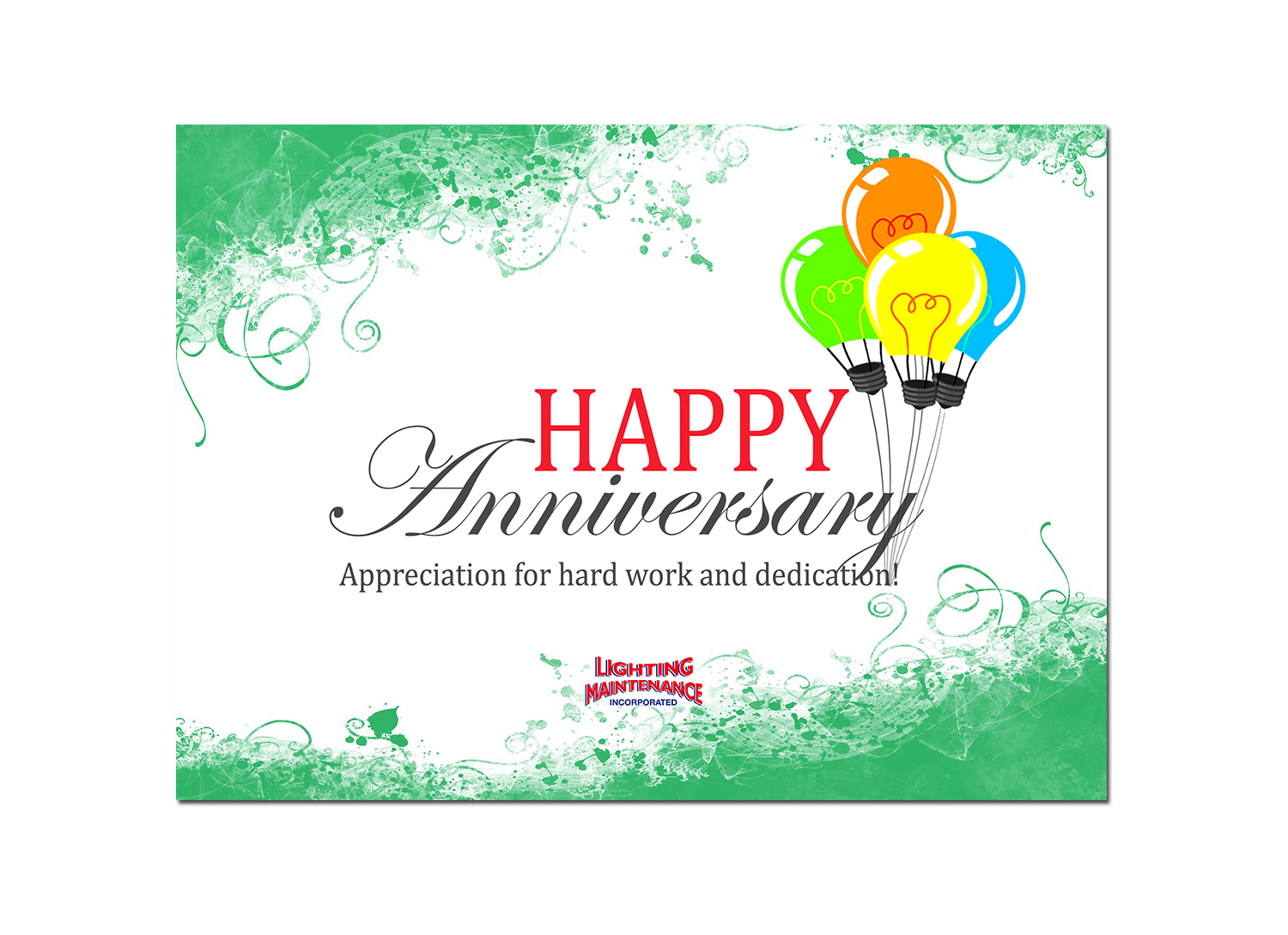 Postcard Design by Ann_RS - Anelia for Lighting Maintenance Inc | Design #25490077