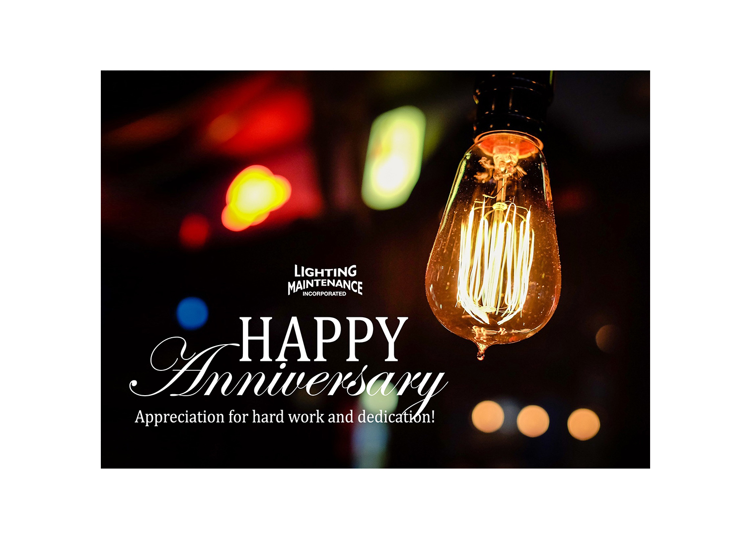 Postcard Design by Ann_RS - Anelia for Lighting Maintenance Inc | Design #25493730