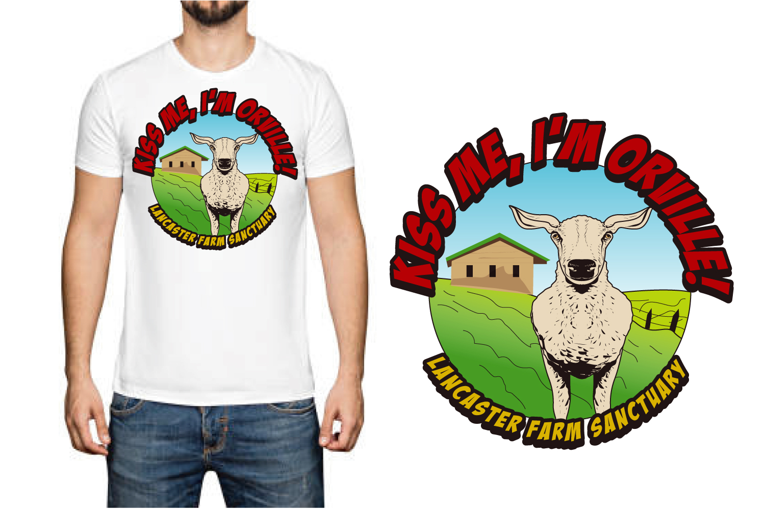 T-Shirt-Design von Jay Design für Lancaster Farm Sanctuary | Design #25498535