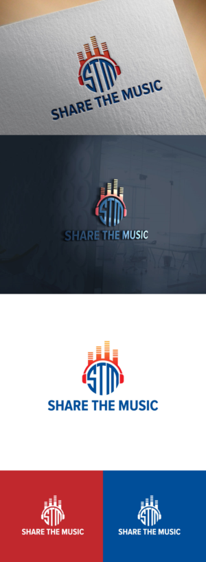 Share the Music!  (main emphasis)     •	A Virtual Festival for Bands, Choirs & Orchestras (secondary emphasis) | Logo Design by hugrian