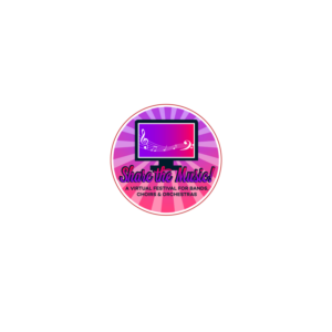 Share the Music!  (main emphasis)     •	A Virtual Festival for Bands, Choirs & Orchestras (secondary emphasis) | Logo Design by DesignDUO