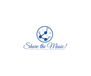 Share the Music!  (main emphasis)     •	A Virtual Festival for Bands, Choirs & Orchestras (secondary emphasis) | Design de Logo par Ochieng