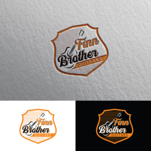 Finn Brothers Guitars or Finn Bros Guitars | Logo Design by Rii
