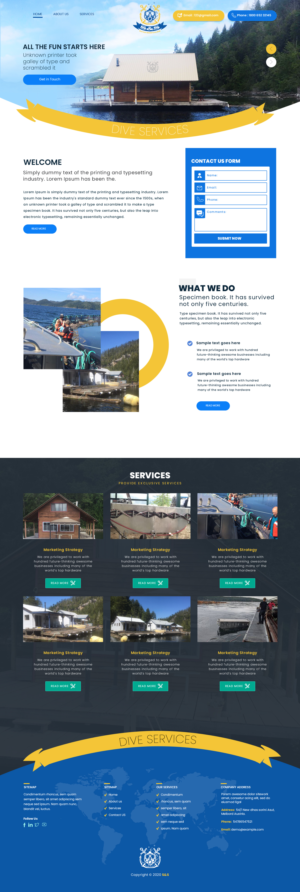 Commercial Diving Company, Needs website designed and coded  | Web-Design von sai.designer87