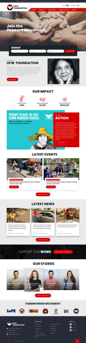 Modern Web Design for Nonprofit Organization | Web Design by sai.designer87