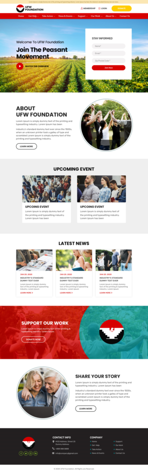 Modern Web Design for Nonprofit Organization | Web Design by Shijo John