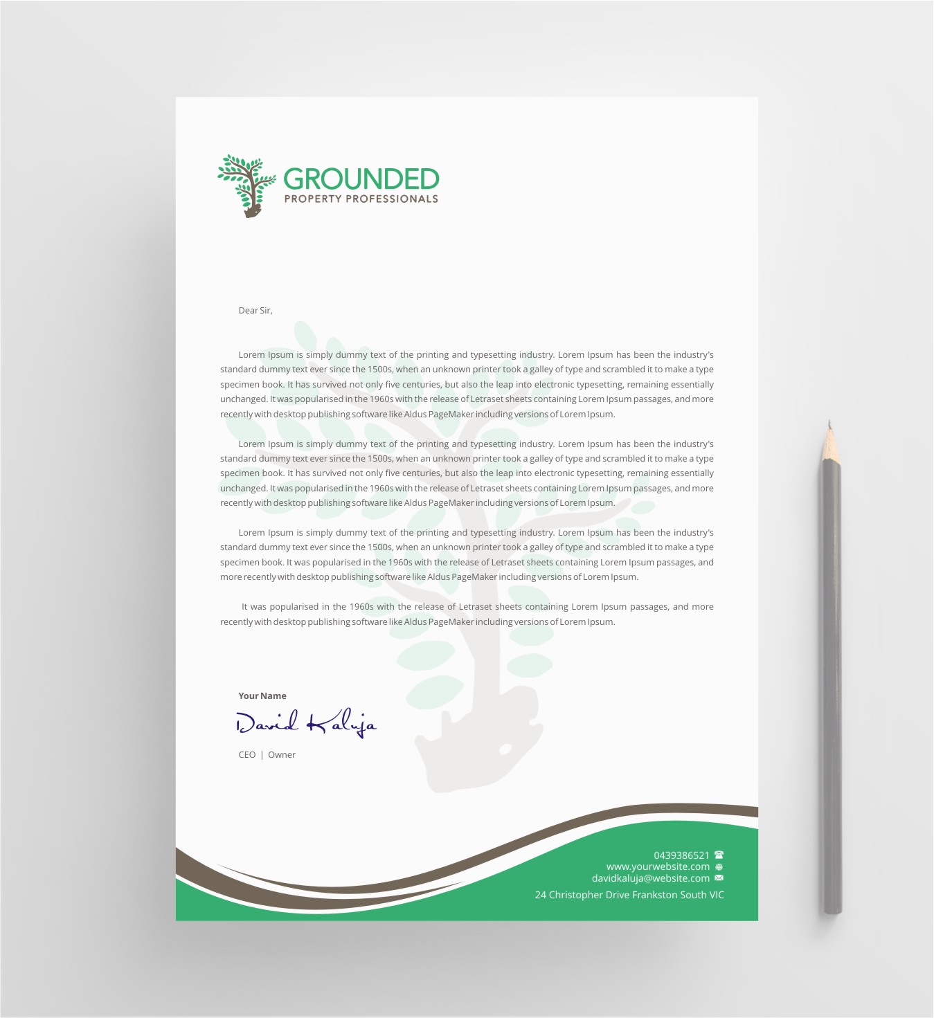 Letterhead Design by INDIAN_Ashok for this project | Design #25468334
