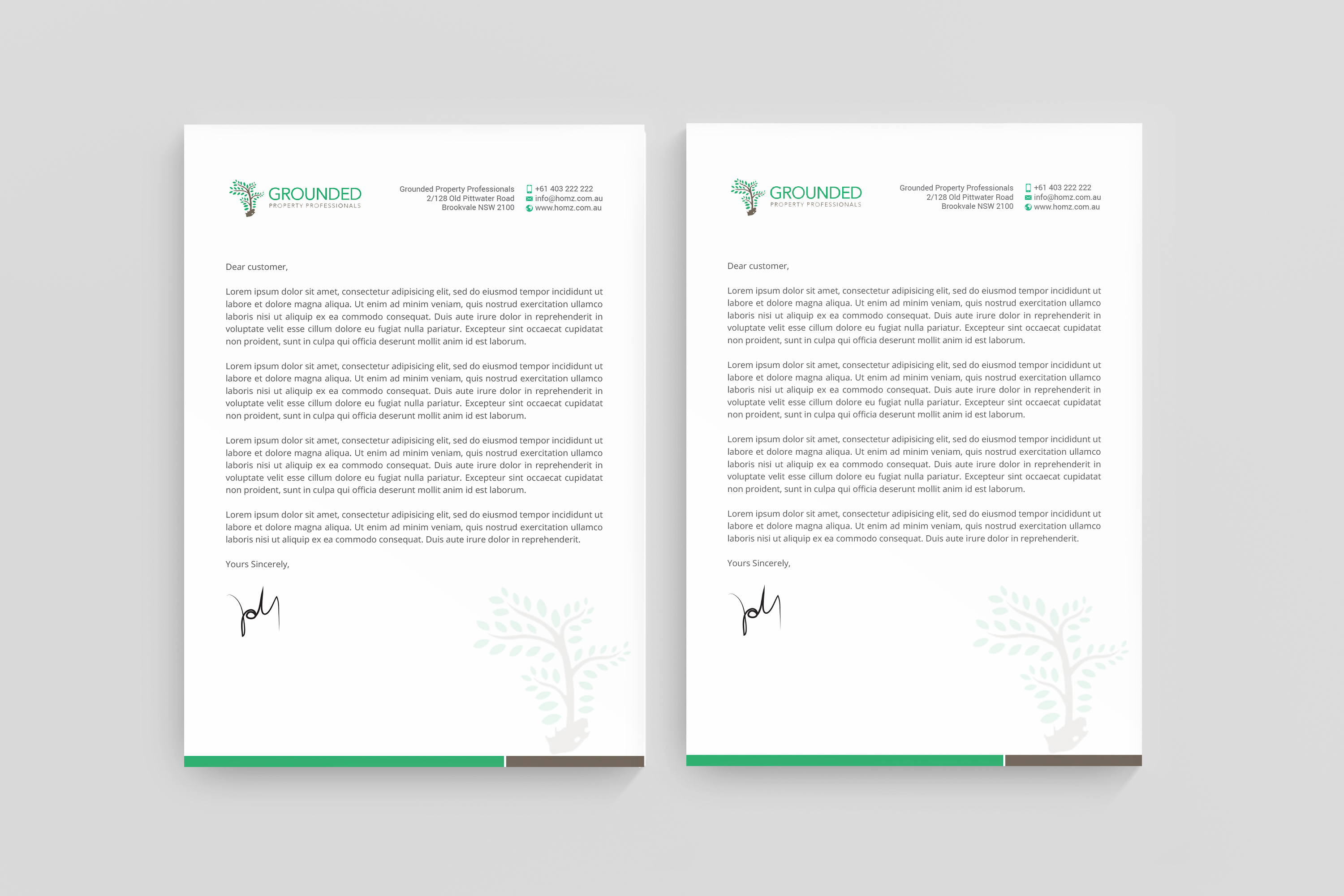Letterhead Design by R.design for this project | Design #25473218