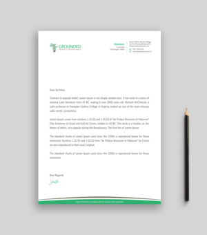 Letterhead Design by Musa. A for this project | Design #25468095