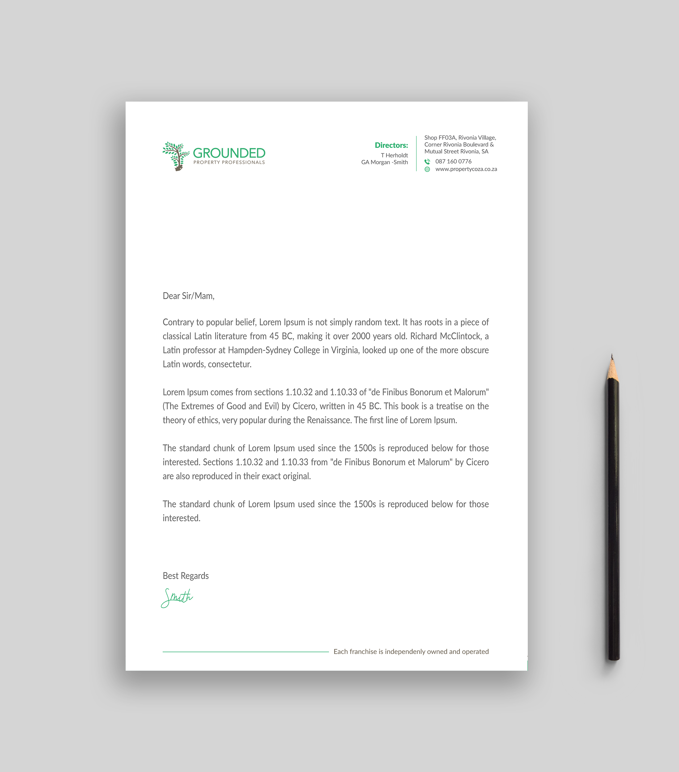 Letterhead Design by Musa. A for this project | Design #25468096