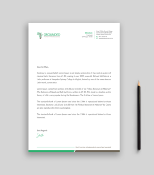 Letterhead Design by Musa. A for this project | Design: #25468097