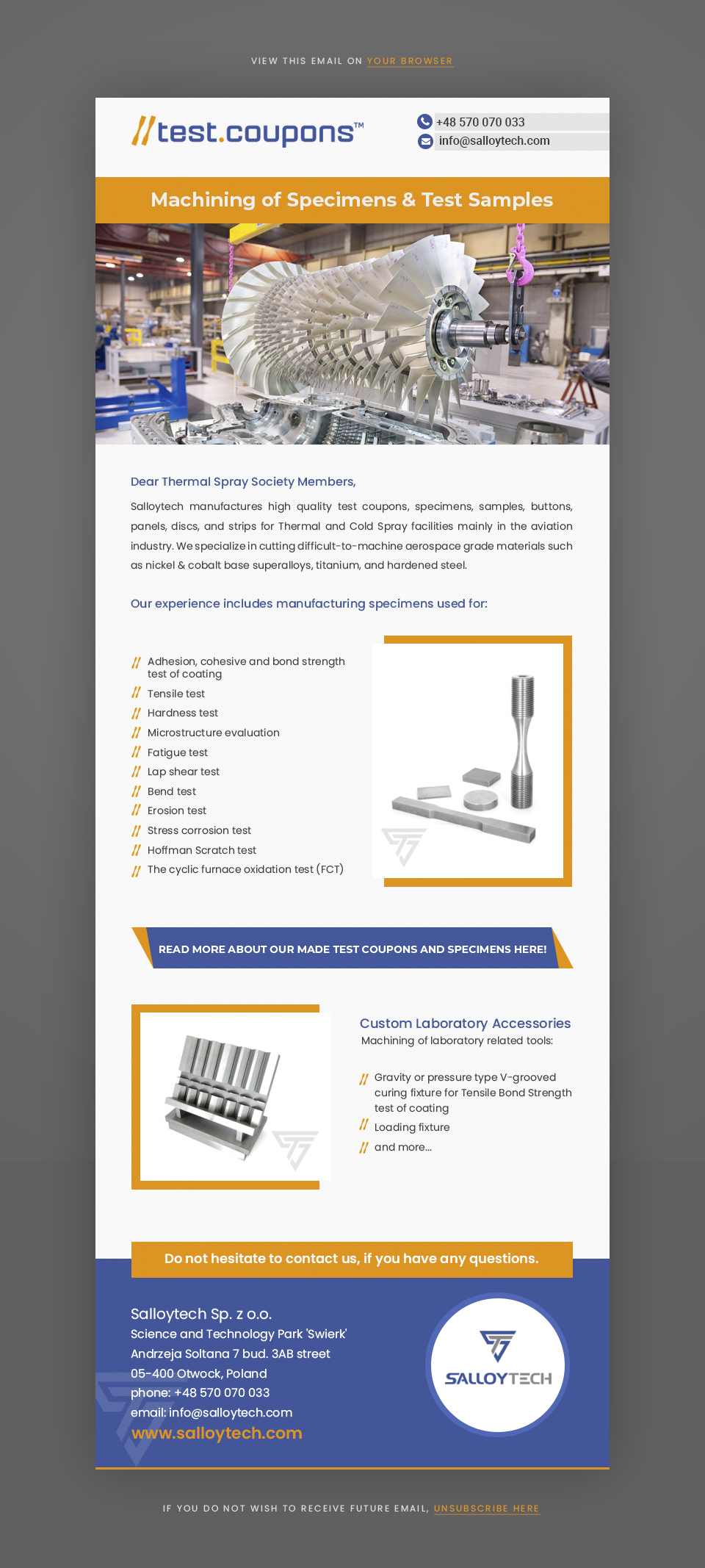 Design de Marketing Électronique par Pd Work pour Salloytech Sp. z o.o. | Design #25526556