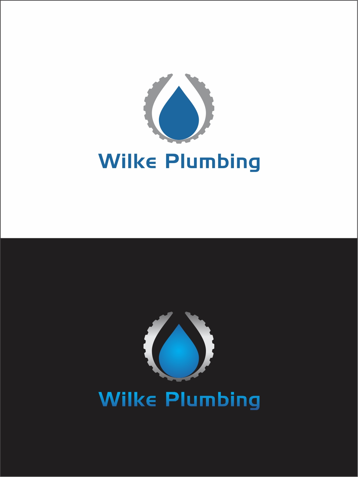 Logo Design by Robert Macwan for Wilke Plumbing | Design #25482783