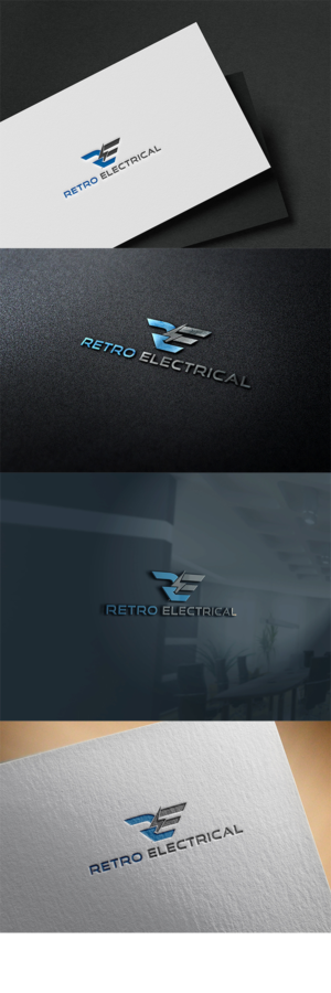 Retro Electrical, or RE.   Or both together. | Logo Design by yoossefMaroc