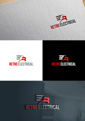 Retro Electrical, or RE.   Or both together. | Logo Design by DesIcon