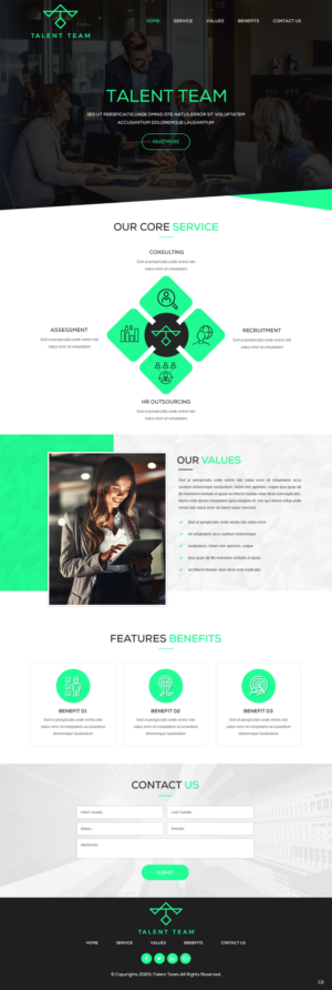 Web Design par pb pour Talent Team | Design : #25486188