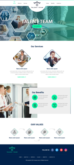 Web Design par pb pour Talent Team | Design : #25486196