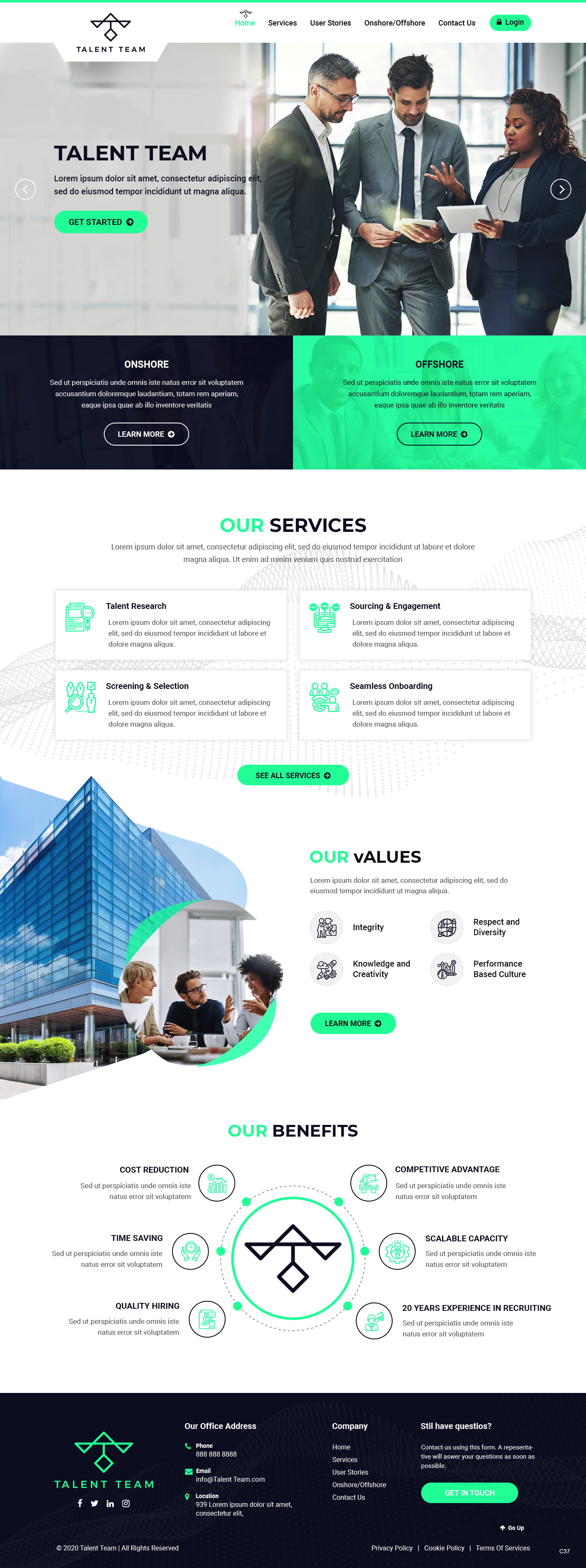 Web Design par pb pour Talent Team | Design #25486197