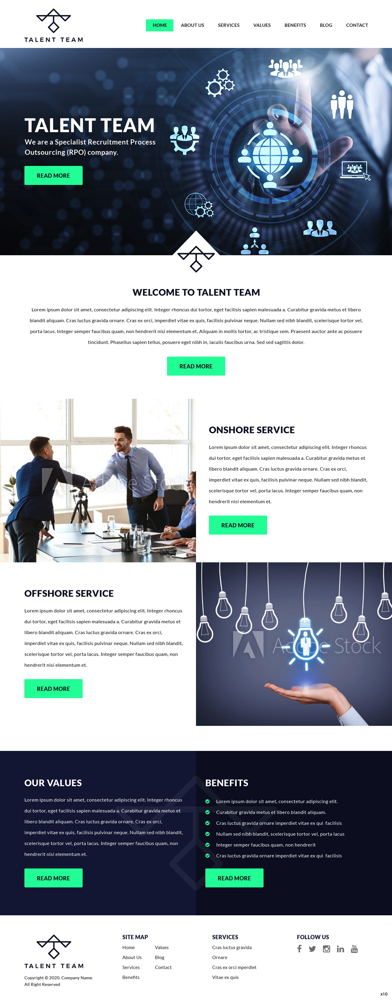 Web Design par pb pour Talent Team | Design #25486202
