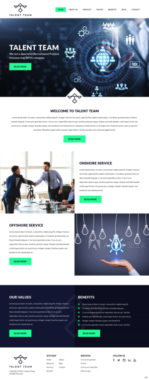 Web Design par pb pour Talent Team | Design : #25486202
